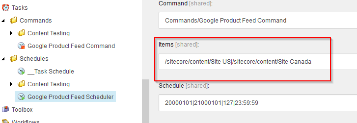 Multi-Site Scheduler Configuration