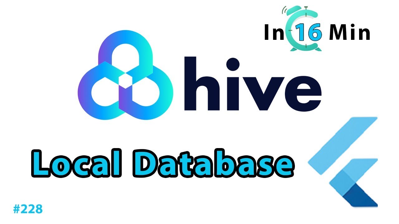 Flutter Tutorial - Hive NoSQL Database YouTube video