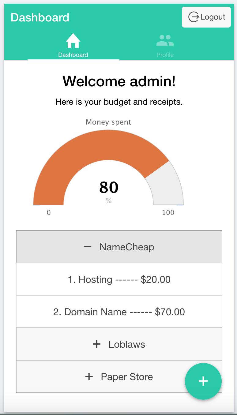 Dashboard Screen