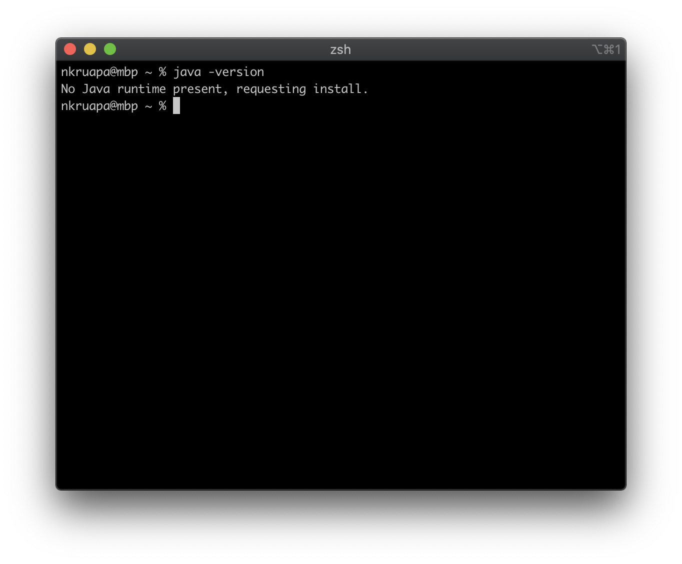 Terminal Java Version