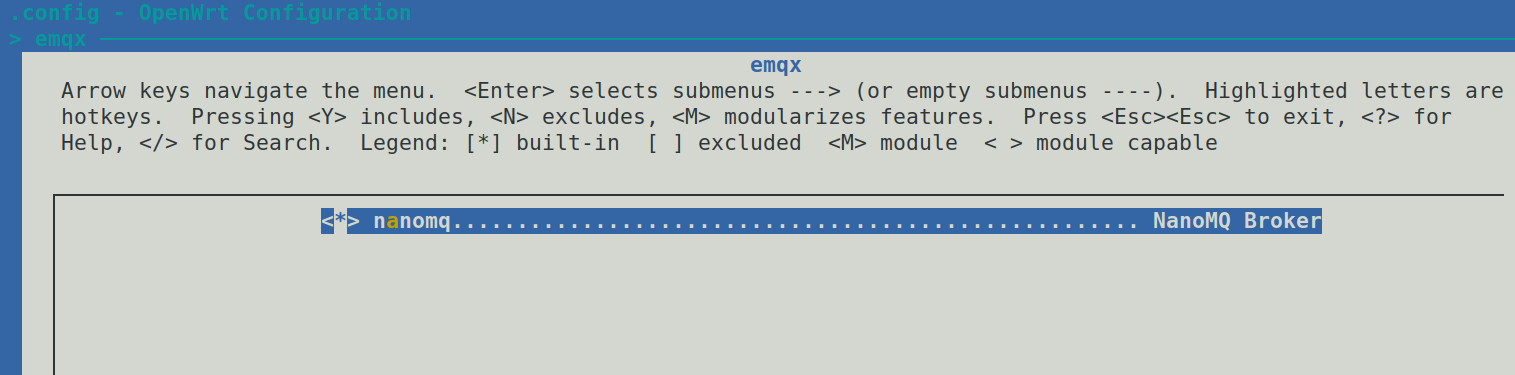 NanoMQ in OpenWRT