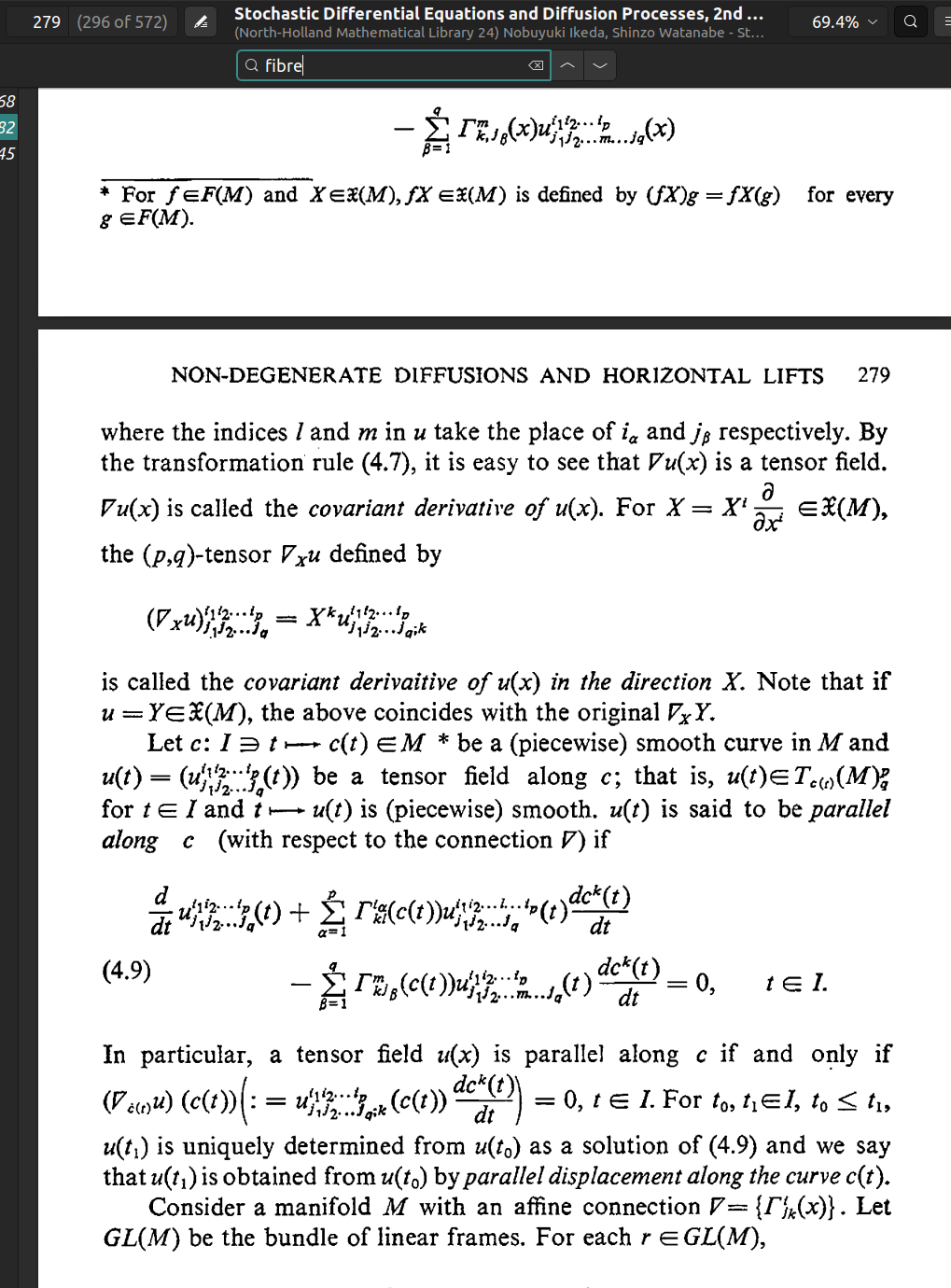 covariance in relativity and parallel transport