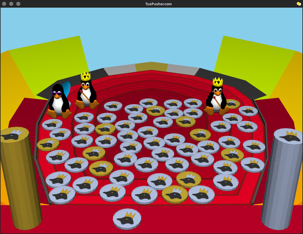 Screenshot of the Tux Pusher game