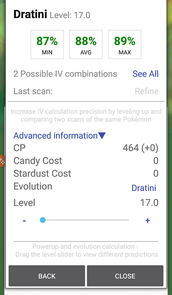 Advanced Information in Results Popup