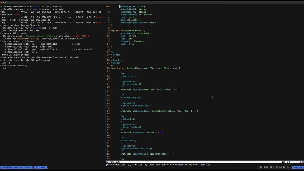 NeoVIM Crashing when Scrolling Files w/o Error Message