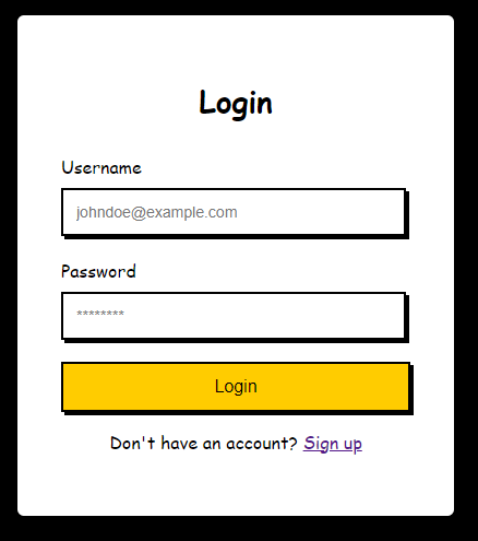 Login Page