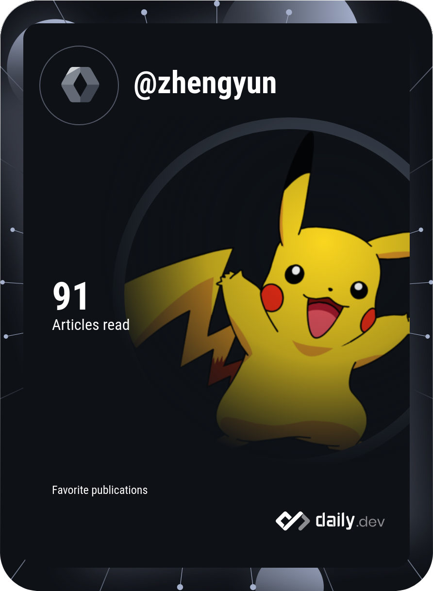 Zheng Yun's Dev Card