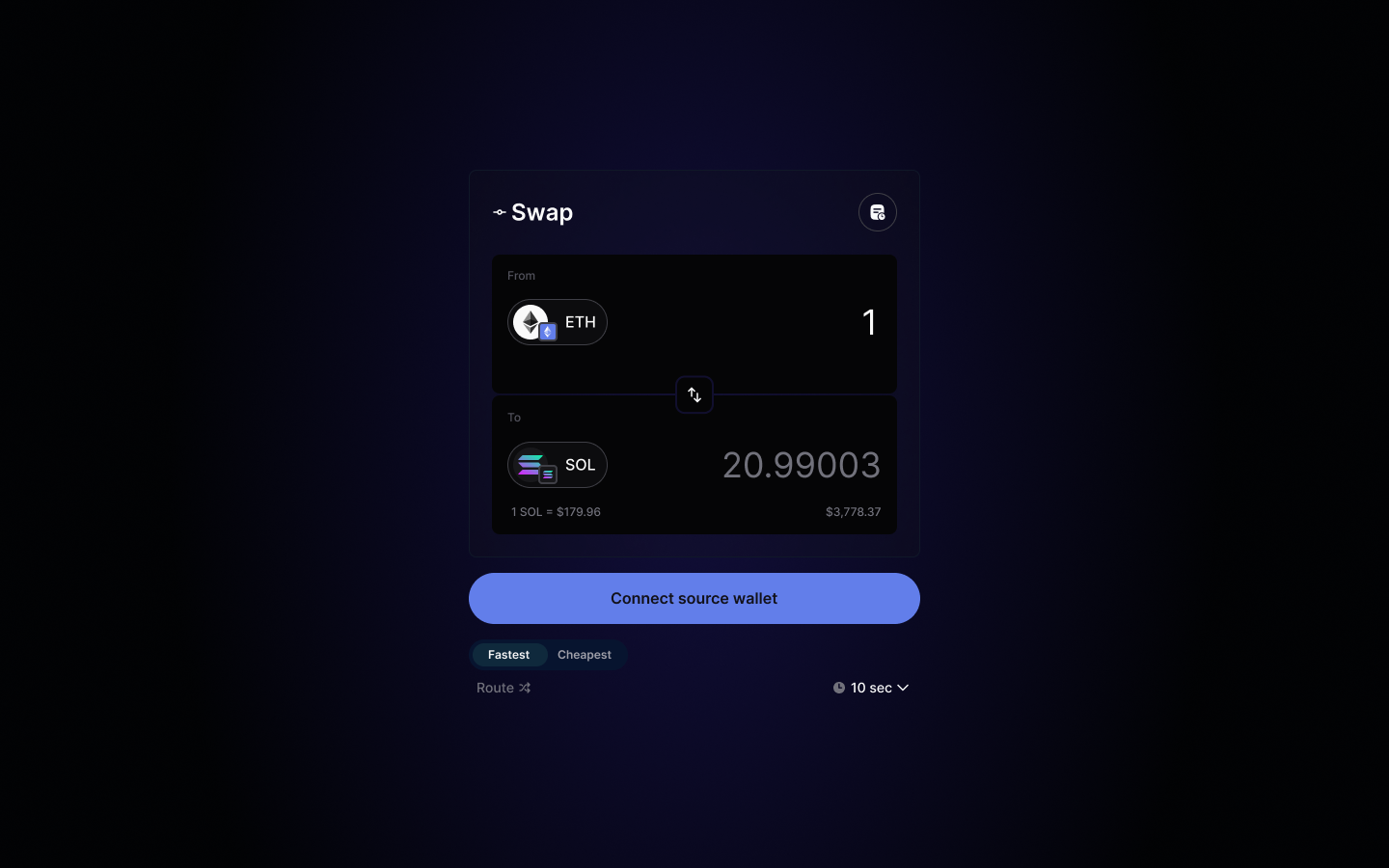 Wormhole Connect running on Portal Bridge