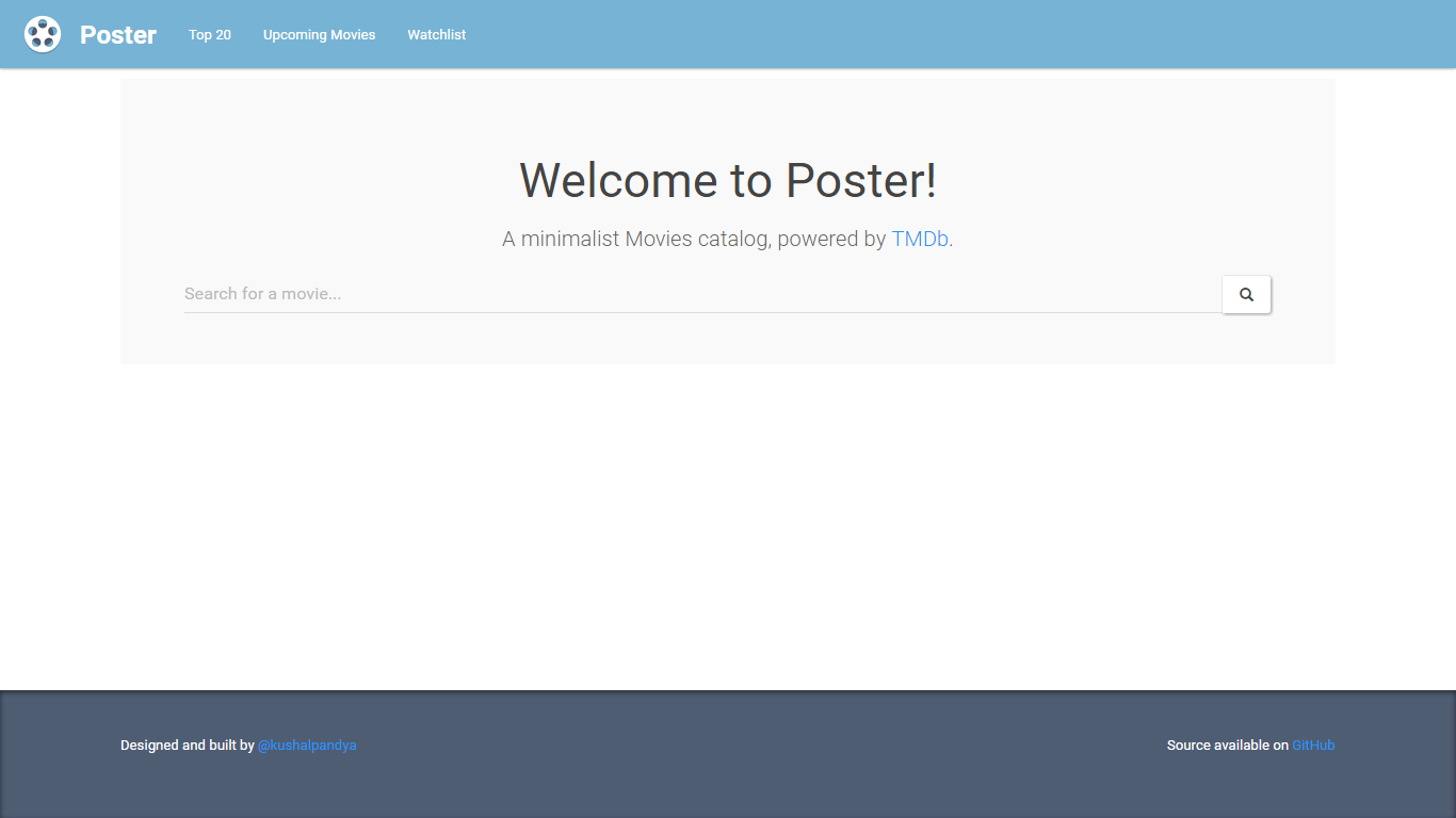 Poster Homepage