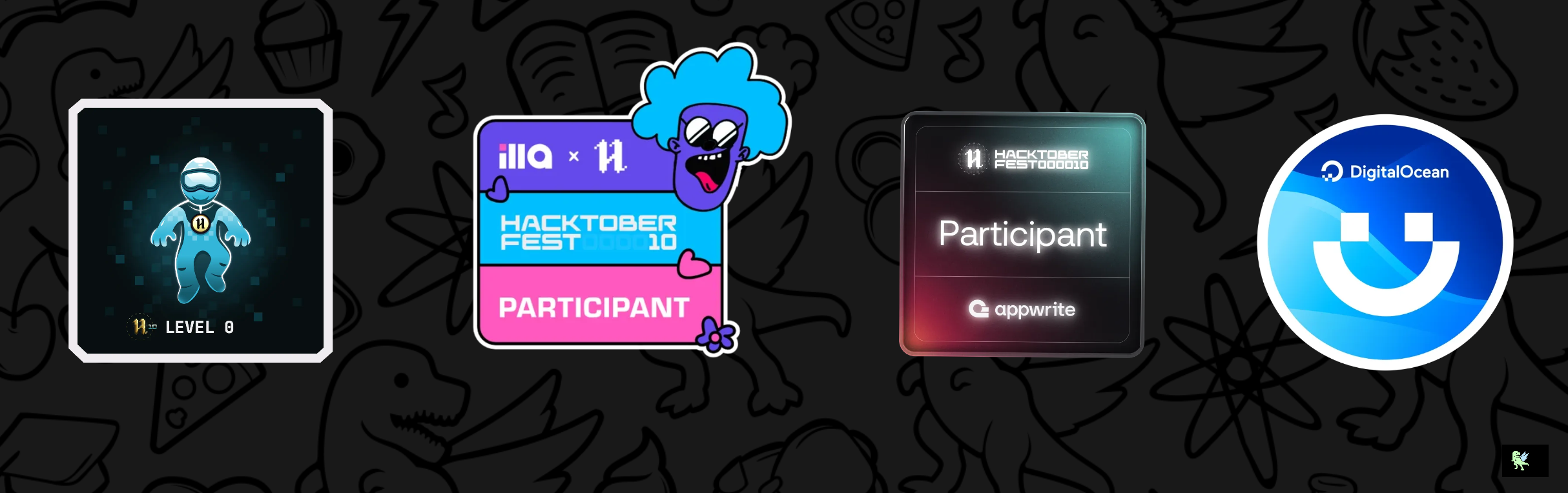 An image of @sajathfirthows's Holopin badges, which is a link to view their full Holopin profile