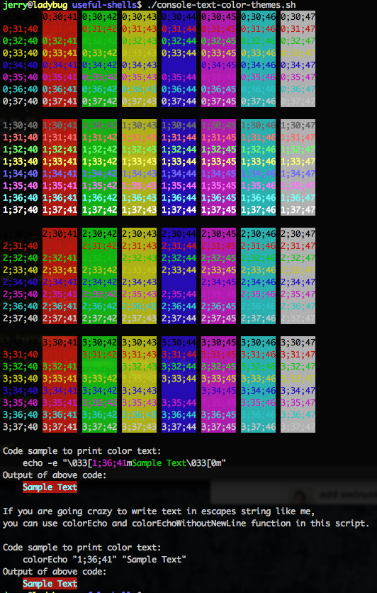 console-text-color-themes.sh的运行效果图