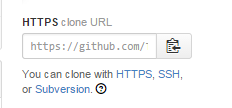 HTTPS clone URL