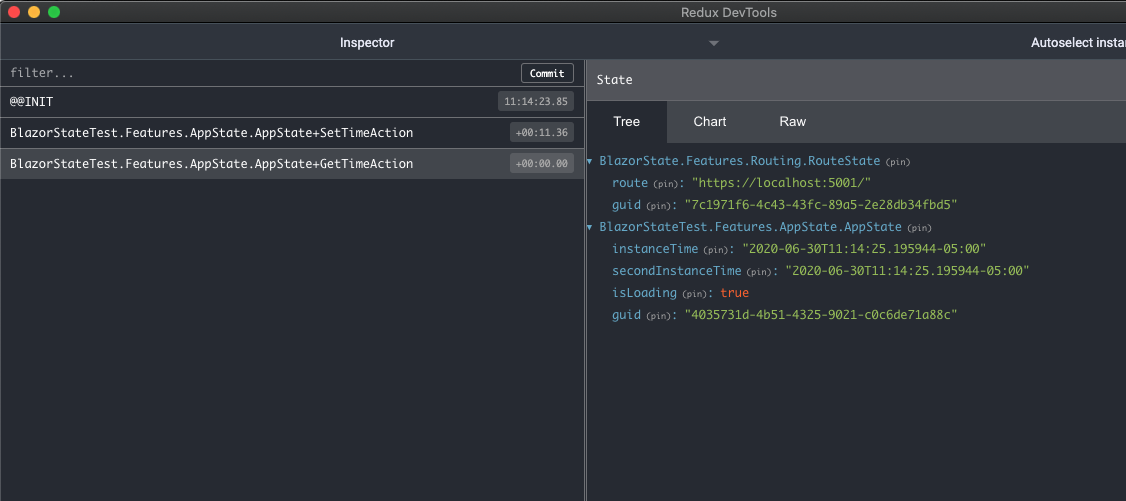 Redux DevTools Screenshot