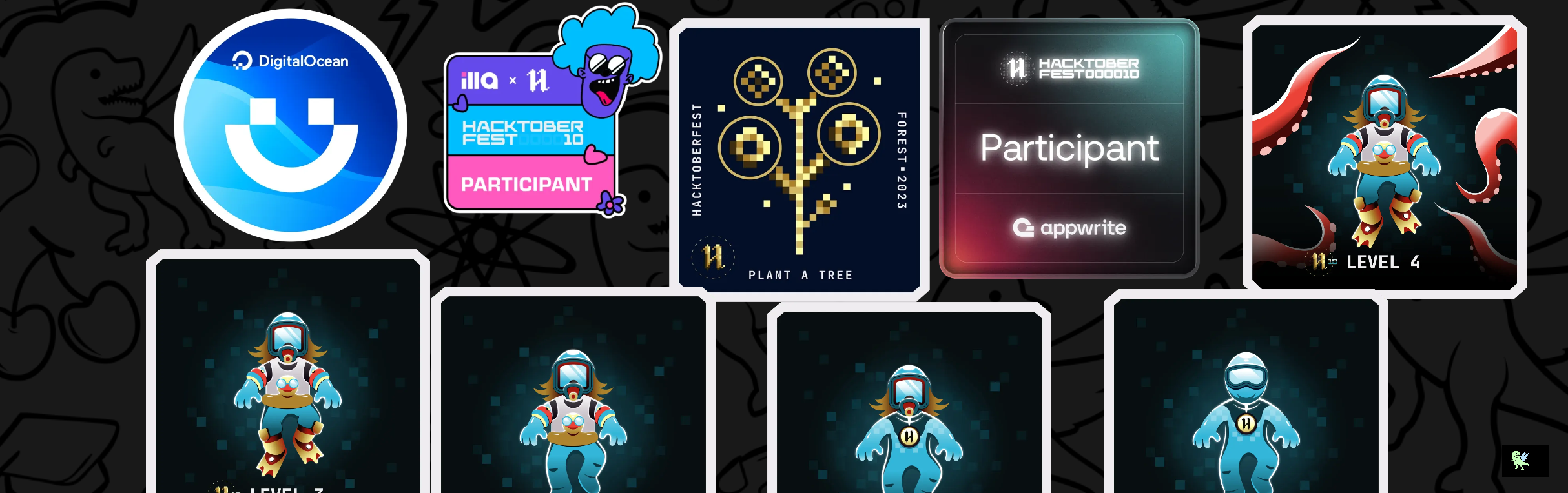 An image of @czarjulius's Holopin badges, which is a link to view their full Holopin profile