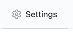 settings tab