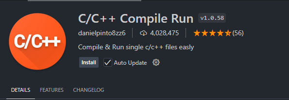 C/C++ Compile Run Extension Install