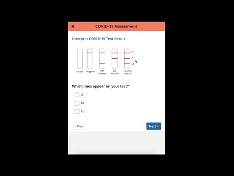 COVID 19 Assessment via Antibody (IgM IgG) RDT CHT Demo