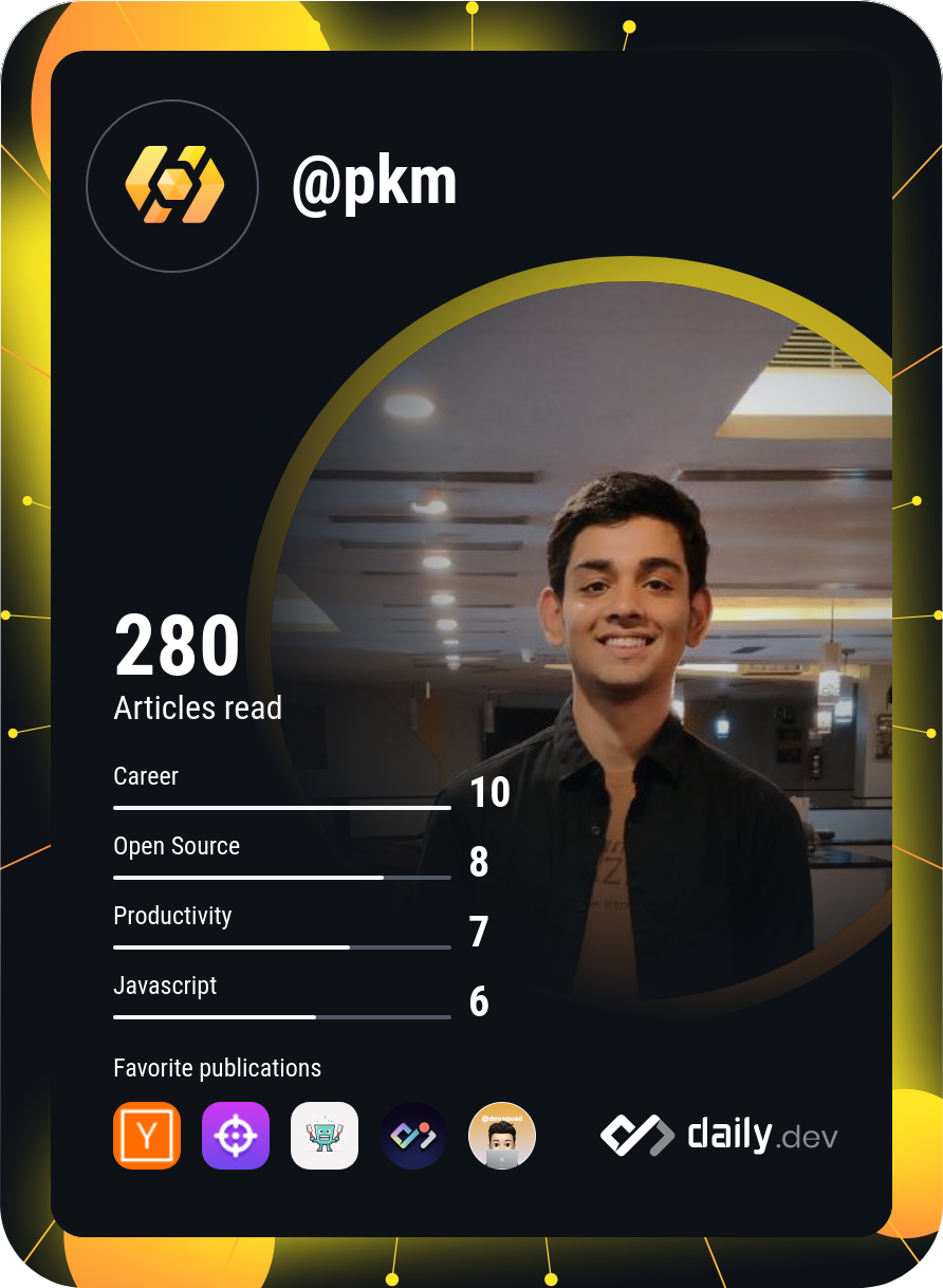 Pawan Kumar Mishra's Dev Card