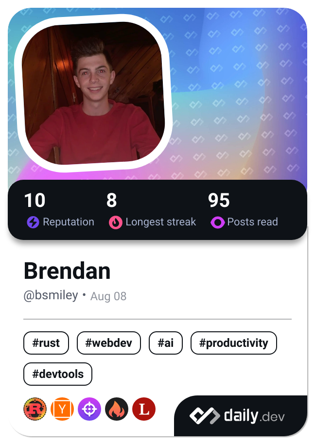 Brendan's Dev Card