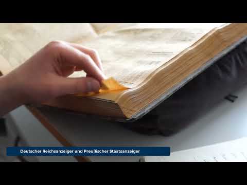 Video: CdV BW 2022: UB Mannheim | Deutscher Reichsanzeiger und Preußischer Staatsanzeiger