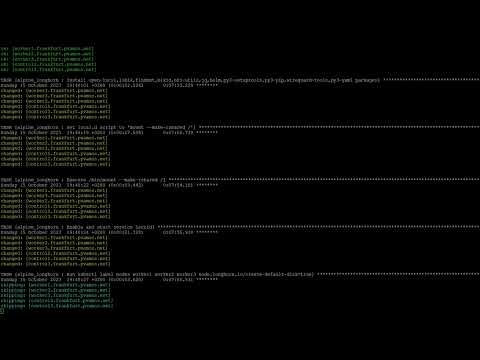 screen capture video of HA K3s deployment with Ansible