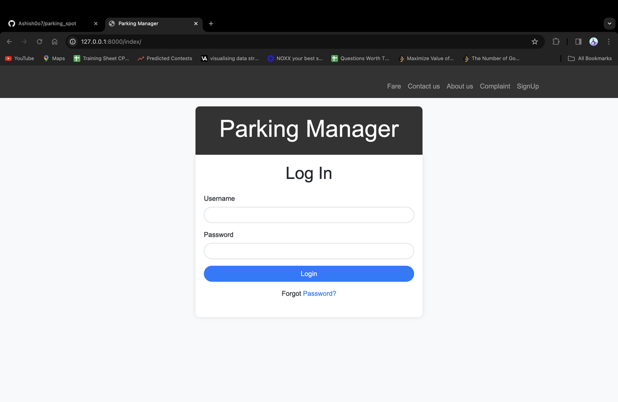 Parking Lot Map