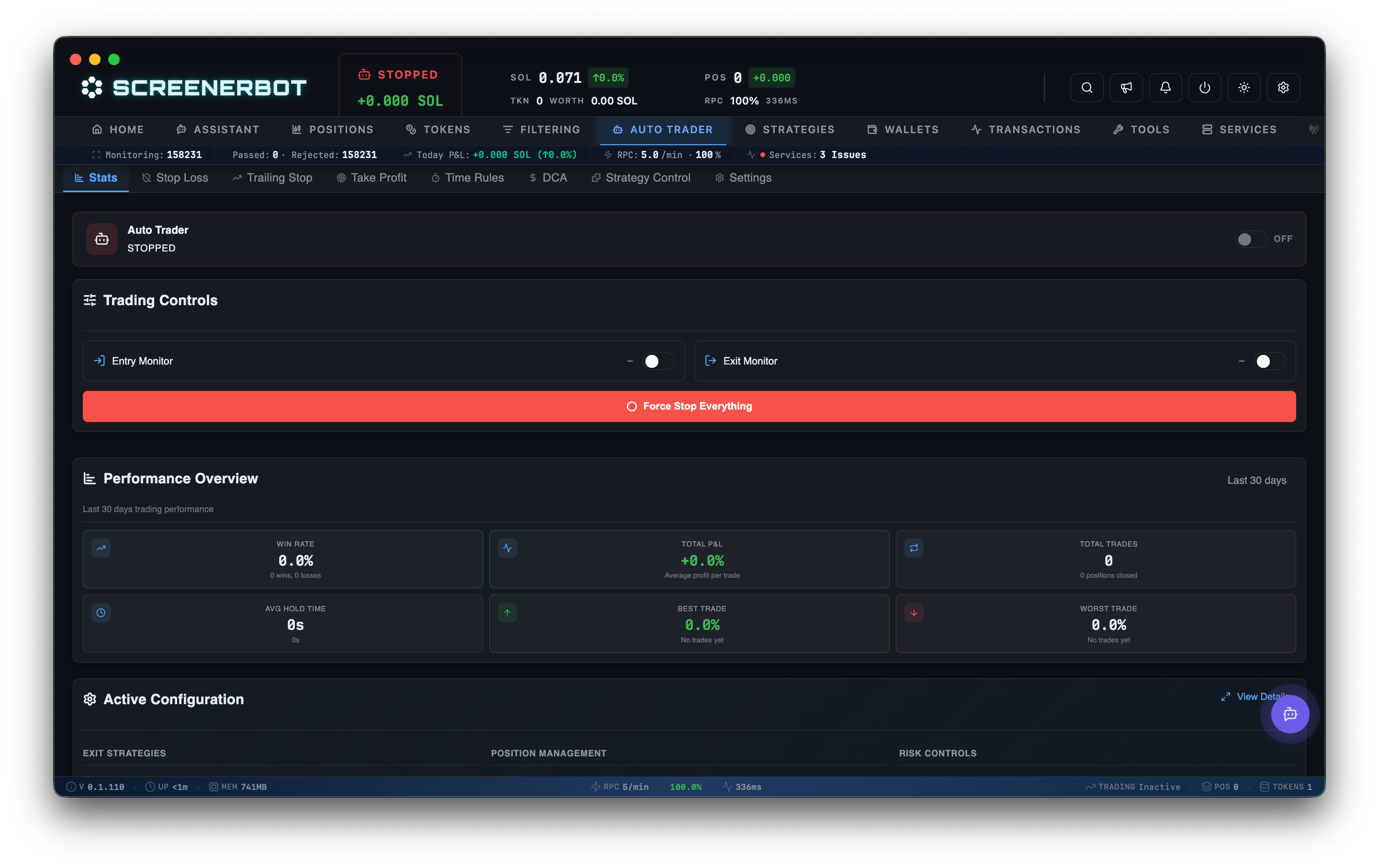 Trader Interface