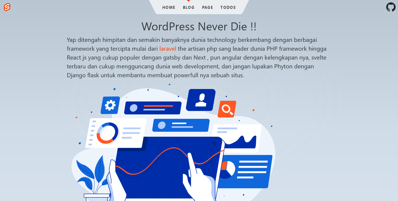 wordpress sveltekit website integrate API