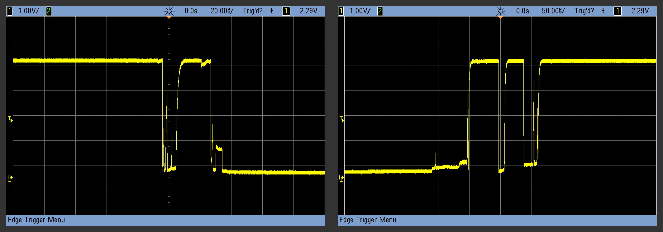 button debouncing example