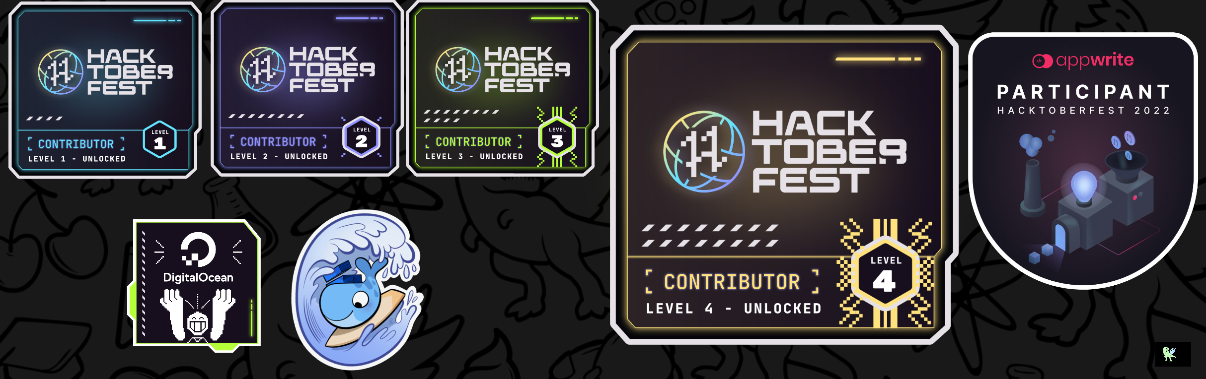 @tarunv's Holopin board