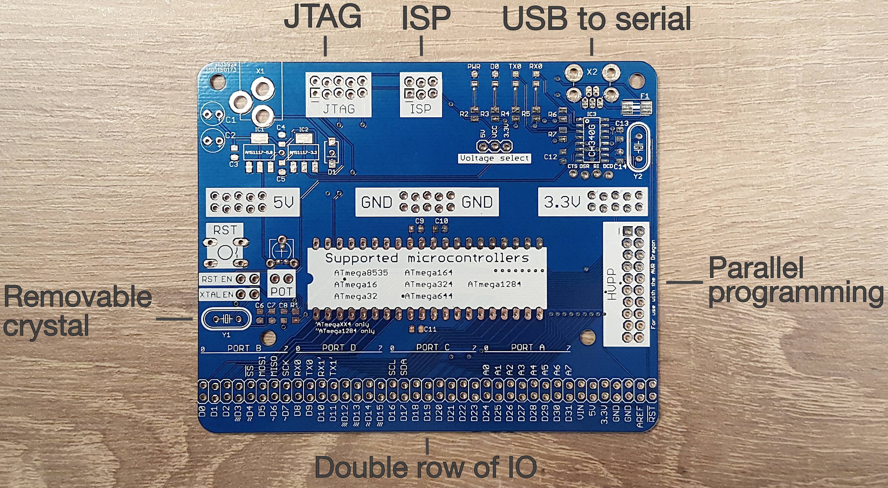 Development board front