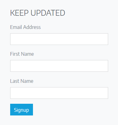 MailChimp Signup Component