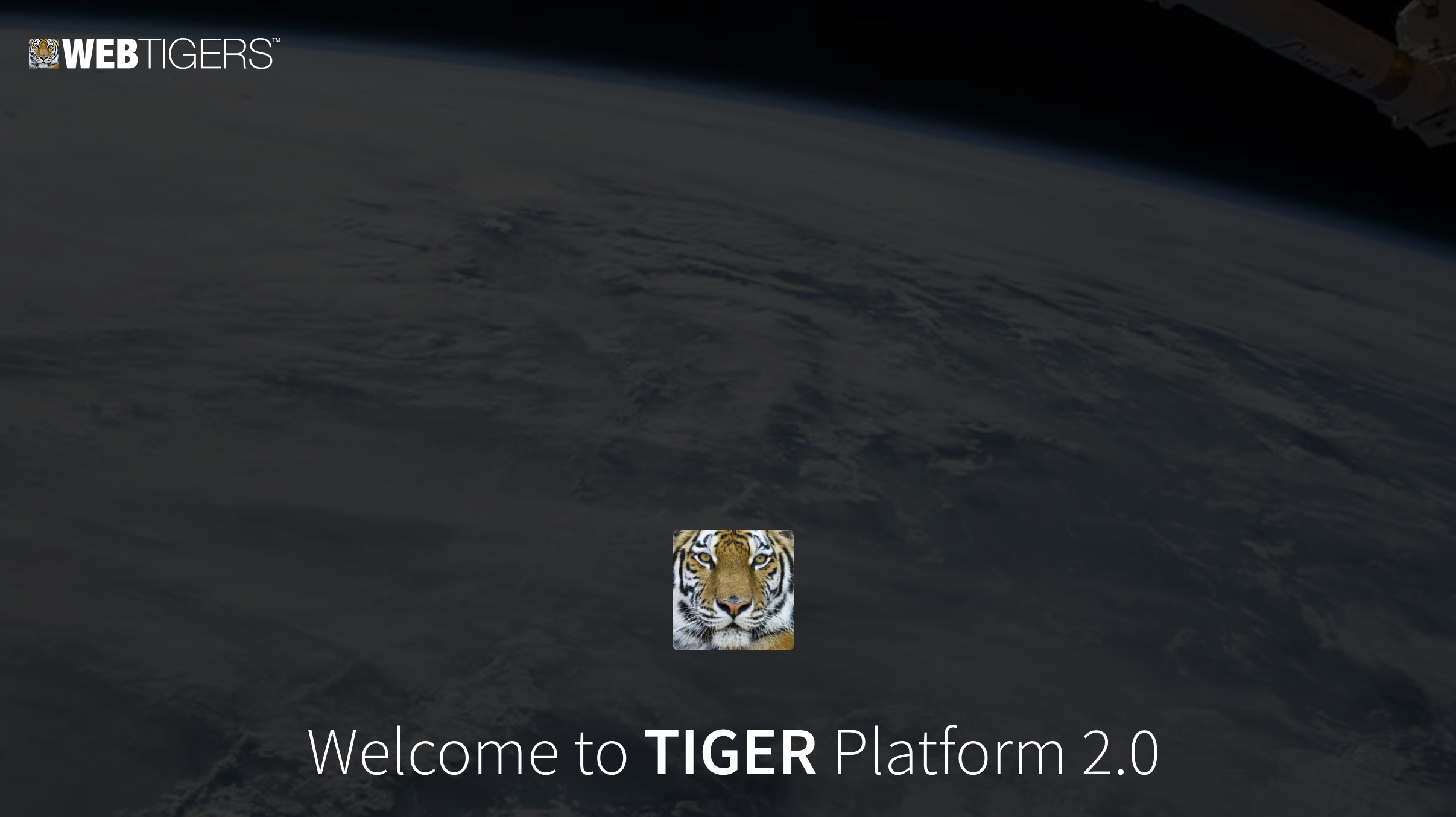 WebTigers Tiger header