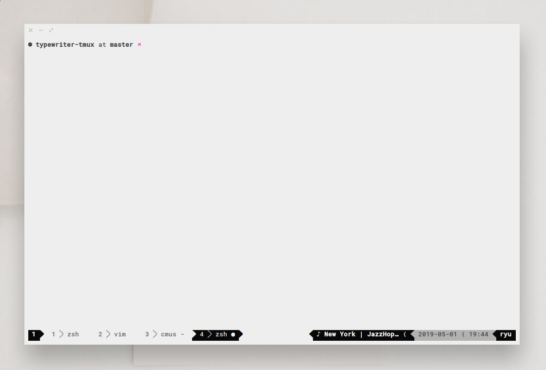 typewriter-tmux