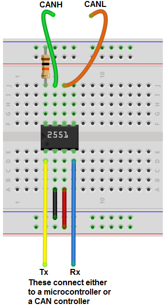 breadboard circuit