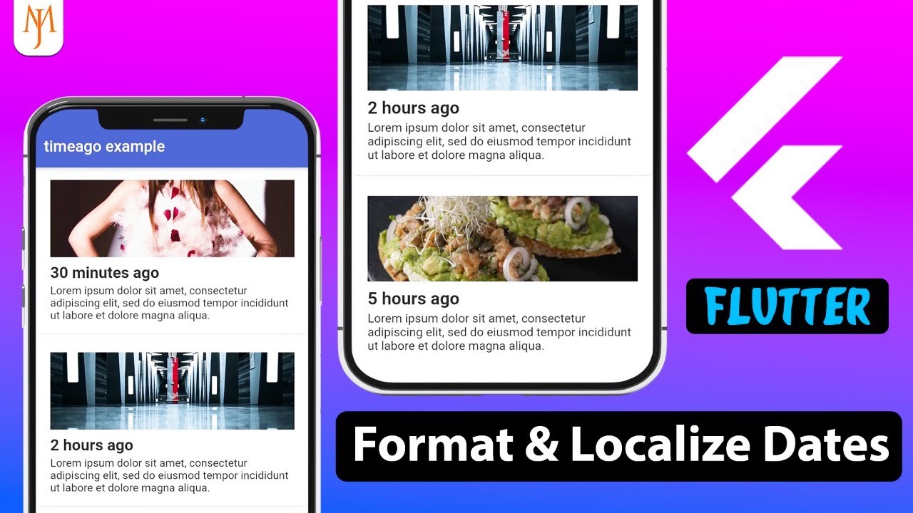Flutter Tutorial - Format DateTime [2022] TimeAgo, Locales  YouTube video