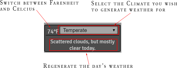 weather menu