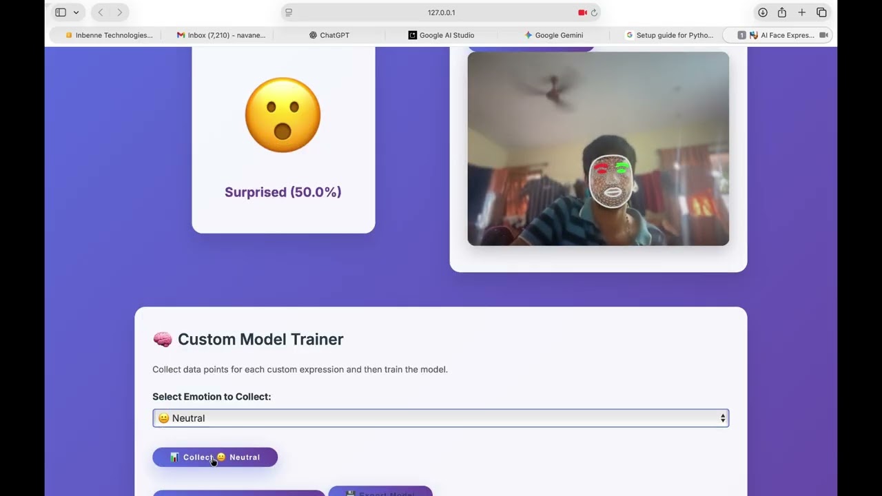 AI Face Expression Detection Demo