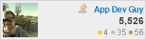profile for App Dev Guy at Stack Overflow, Q&A for professional and enthusiast programmers
