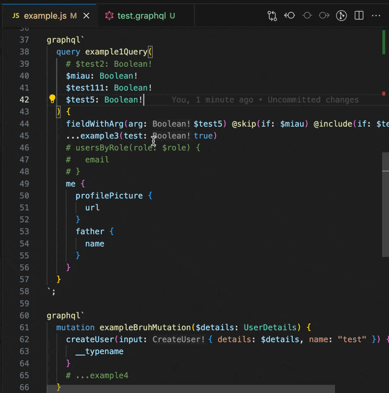 Copy operation VSCode command