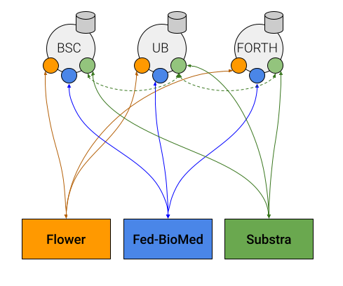 display of the network were the experiments will be tested