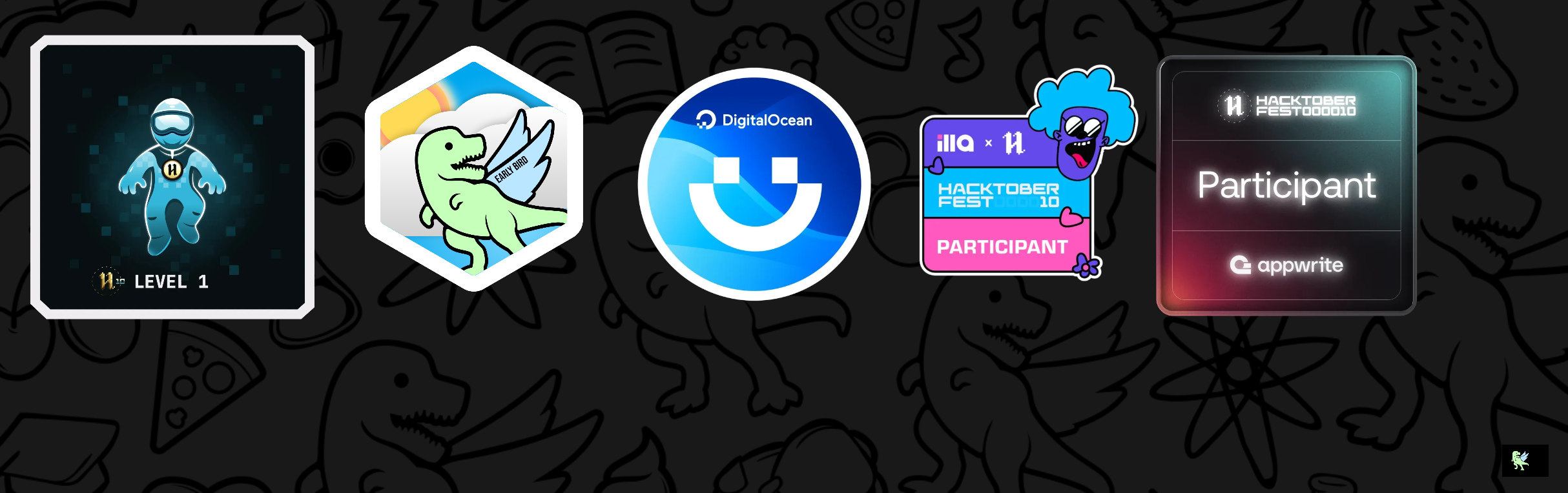 An image of @vinukathejana's Holopin badges, which is a link to view their full Holopin profile