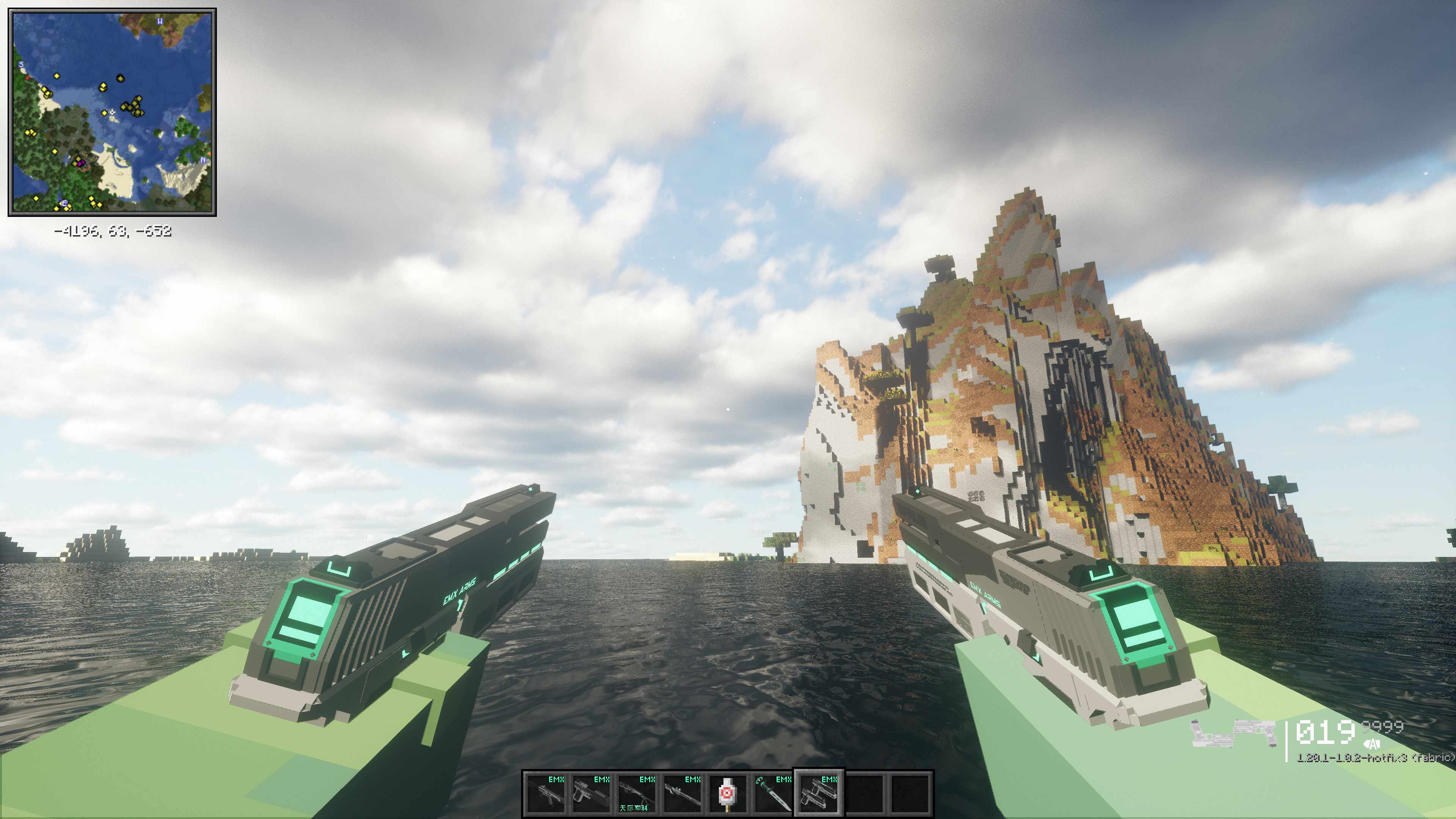 screenshot of dual pistols