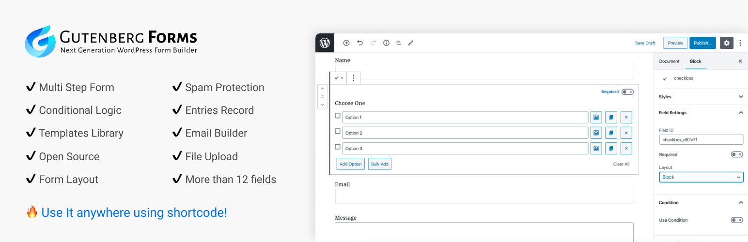 Gutenberg Forms, is the Next Generation WordPress Form Builder