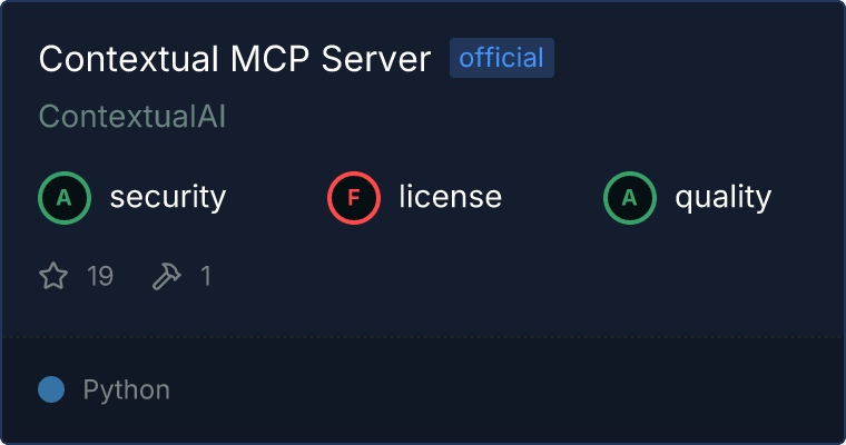 Contextual Server MCP server