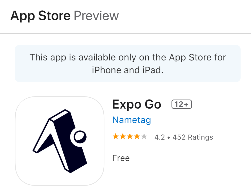 Expo Go on the App Store