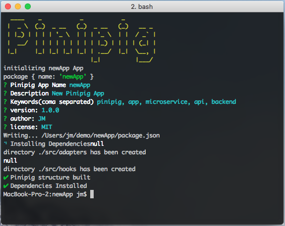 Pinipig Command Line Interface