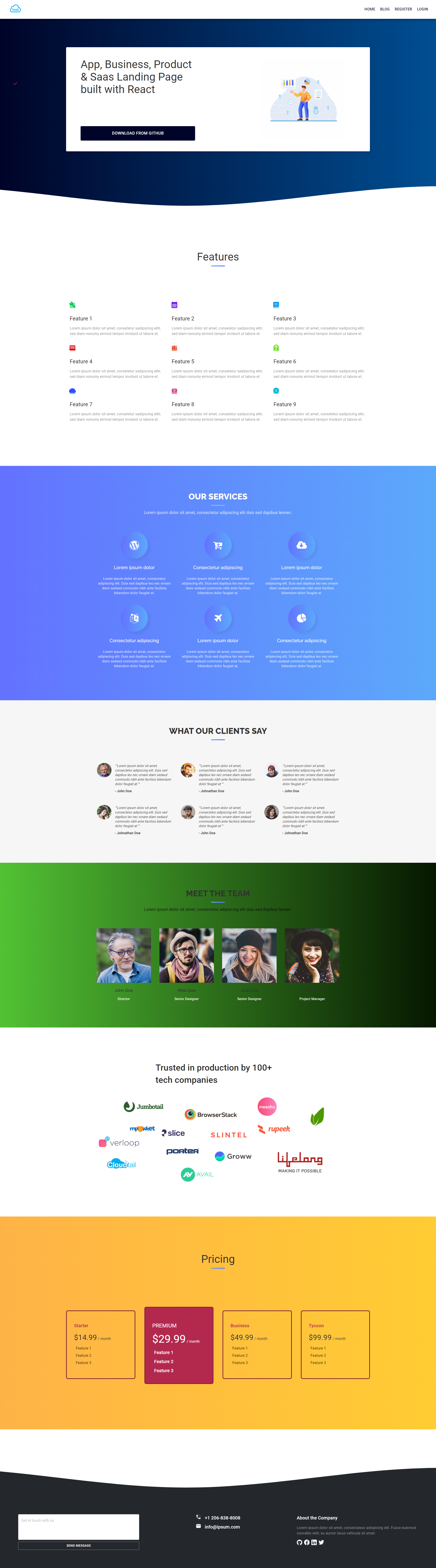 GitHub - ipsum13/React-Saas-Landing-Page: A free React Saas landing ...