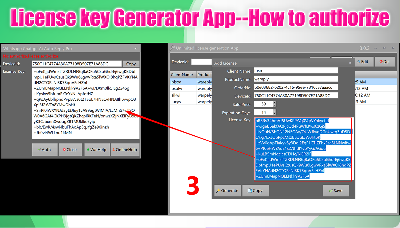 Whatsapp chatgpt auto reply Pro+Unlimited License Key Generator app(Full Resell)