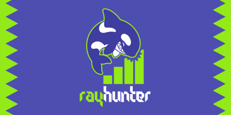 Rayhunter Logo - An Orca taking a bite out of a cellular signal bar